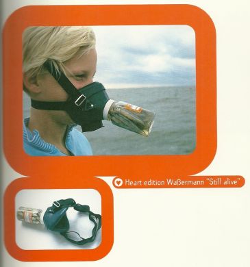Servaas - Visgasmasker met pot sardientjes