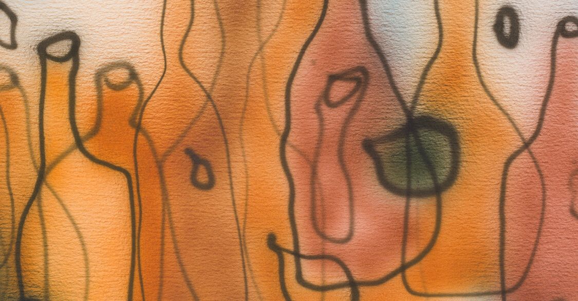 Anne-Lise Coste - Blue and Orange Bottles